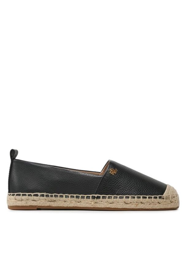 Lauren Ralph Lauren Espadryle Cameryn IV 802905304001 Czarny. Kolor: czarny. Materiał: skóra