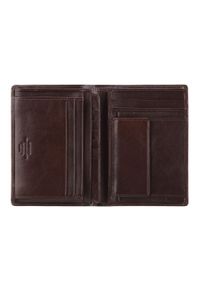 Wittchen - Męski portfel skórzany z osobnym panelem brązowy. Kolor: brązowy. Materiał: skóra #2
