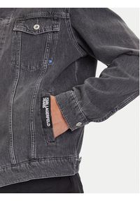 Karl Lagerfeld Jeans Kurtka jeansowa A3M14062 Szary Regular Fit. Kolor: szary. Materiał: bawełna #4