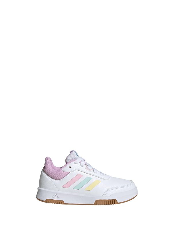 Adidas - Tensaur Sport Training Lace Shoes. Kolor: różowy, biały, zielony, wielokolorowy. Materiał: materiał. Sport: turystyka piesza