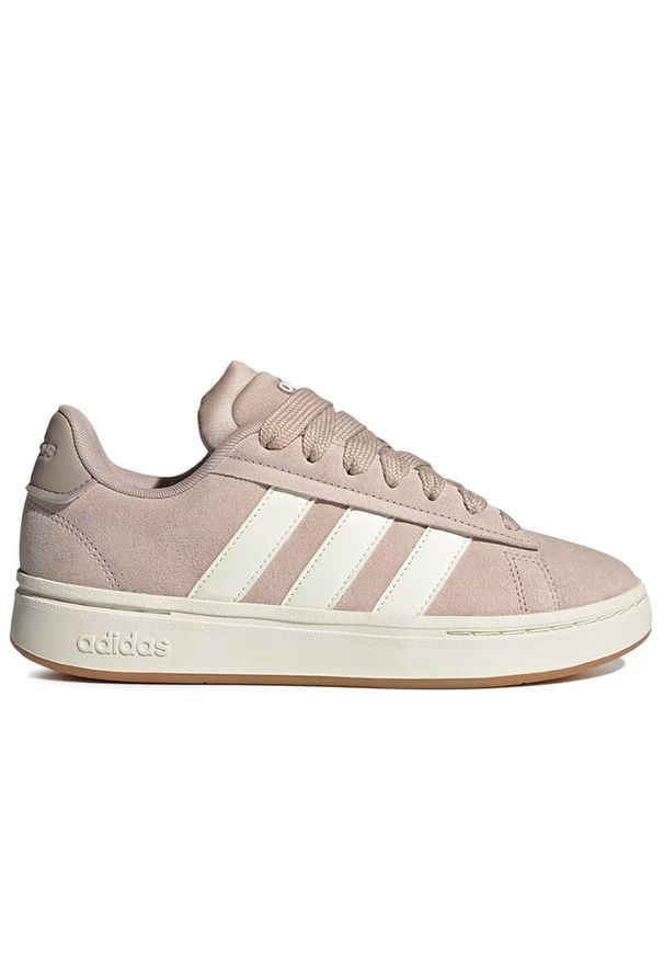 Adidas - Buty damskie adidas Grand Court Alpha JI1719 - różowe. Kolor: różowy. Materiał: skóra, guma, syntetyk. Szerokość cholewki: normalna. Model: Adidas Cloudfoam