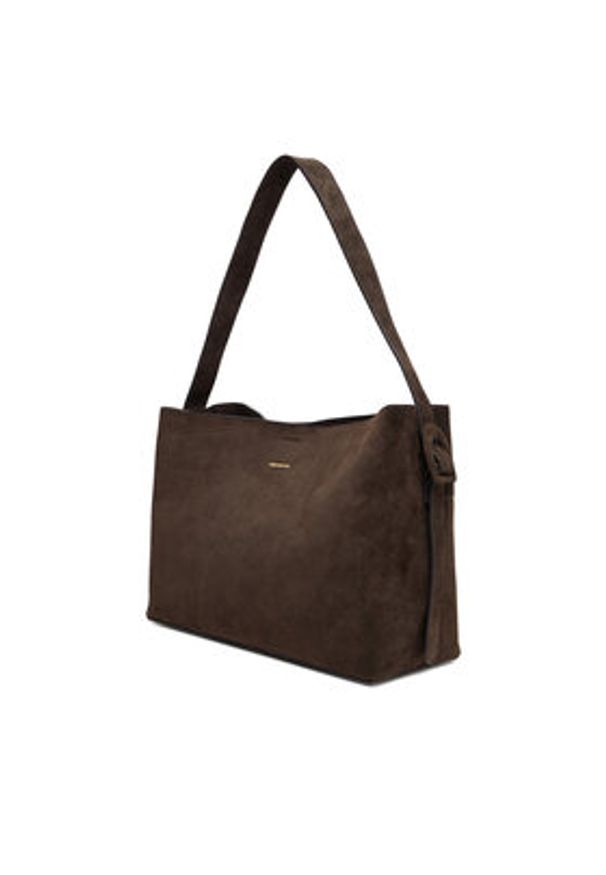 Gino Rossi - GINO ROSSI Torebka EO-LARA-513-518-2 Brązowy. Kolor: brązowy. Materiał: zamszowe, skórzane