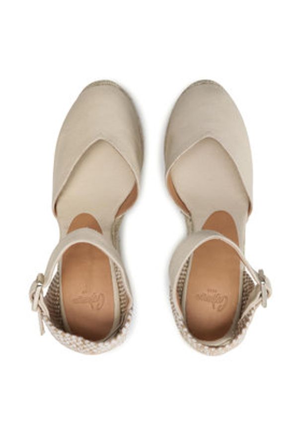 Castañer Espadryle Chiarita/8ED/001 020983-203 Beżowy. Kolor: beżowy. Materiał: materiał