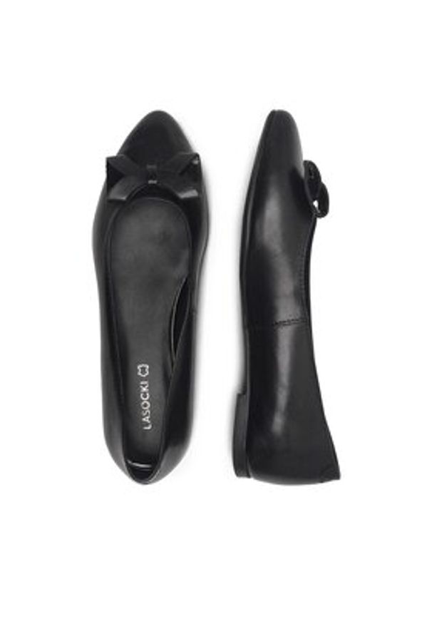 Lasocki Baleriny RST-NOEL-42 Czarny. Kolor: czarny. Materiał: skóra