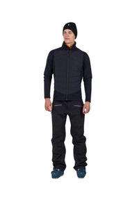 Bluza Rossignol męska Classique Hybrid Clim FZ czarna. Kolor: czarny. Sport: turystyka piesza