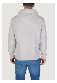 Calvin Klein Jeans Bluza LS EU 350TERRY MICRO MONOLOGO HO Beżowy Casual Fit. Okazja: na co dzień. Kolor: beżowy. Styl: casual #4