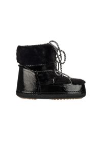 Śniegowce Bayla-194 Moonia Black 194009, Czarny, Futro sztuczne - 37. Zapięcie: bez zapięcia. Kolor: czarny. Materiał: tworzywo sztuczne. Szerokość cholewki: normalna. Wzór: aplikacja. Obcas: na obcasie. Wysokość obcasa: średni #1