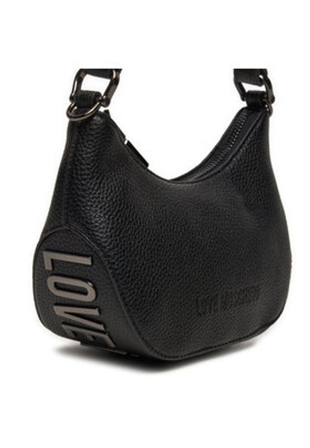 Love Moschino - LOVE MOSCHINO Torebka JC4019PP1LLT000A Czarny. Kolor: czarny. Materiał: skórzane