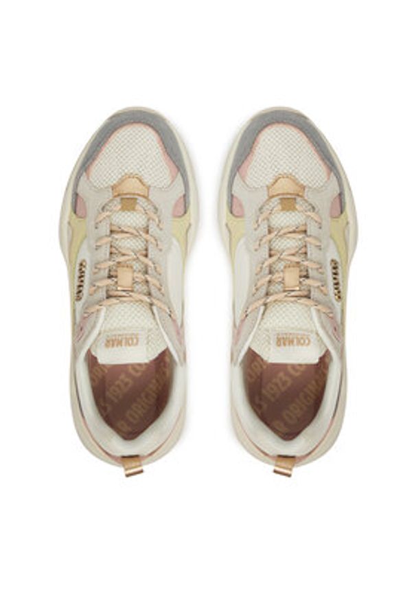 Colmar Sneakersy Tess SS25/144 Beżowy. Kolor: beżowy. Materiał: skóra, zamsz
