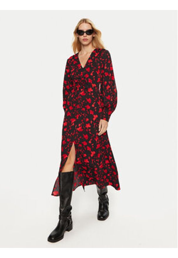 GESTUZ - Gestuz Sukienka codzienna Dilara 10909403 Czerwony Regular Fit. Okazja: na co dzień. Kolor: czerwony. Materiał: syntetyk. Typ sukienki: proste. Styl: casual