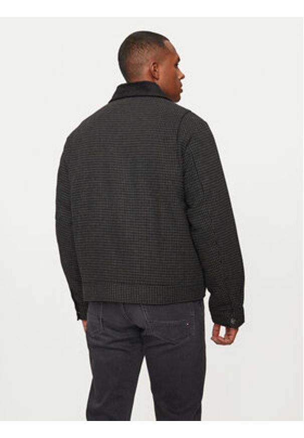 Jack & Jones - Jack&Jones Kurtka przejściowa Eaton 12267068 Czarny Regular Fit. Kolor: czarny. Materiał: syntetyk