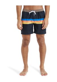 Quiksilver - Szorty kąpielowe dla Mężczyzn EVERYDAY STRAIGHT 15" Czarny. Kolor: brązowy, zielony, wielokolorowy. Materiał: poliester, materiał. Styl: sportowy