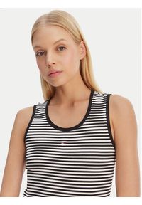 Tommy Jeans Sukienka codzienna Essential DW0DW20674 Czarny Slim Fit. Okazja: na co dzień. Kolor: czarny. Materiał: bawełna. Typ sukienki: proste. Styl: casual #3