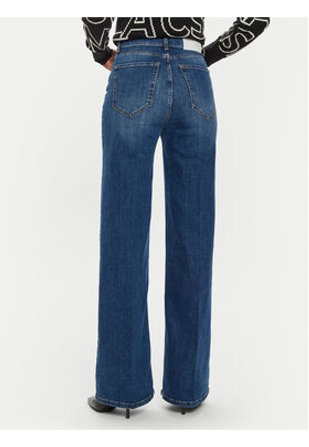 ViCOLO Jeansy DS0042 Granatowy Reglan Fit. Kolor: niebieski