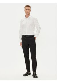 Hugo - HUGO Koszula Koey 50544922 Biały Slim Fit. Kolor: biały. Materiał: bawełna #4