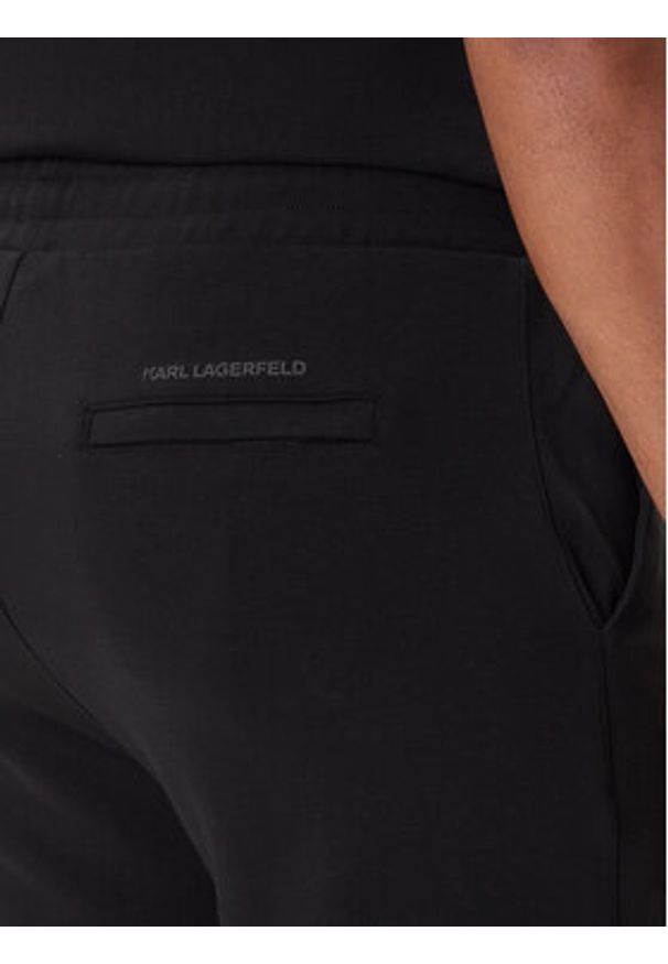Karl Lagerfeld - KARL LAGERFELD Spodnie dresowe 705752 500900 Czarny Regular Fit. Kolor: czarny. Materiał: bawełna