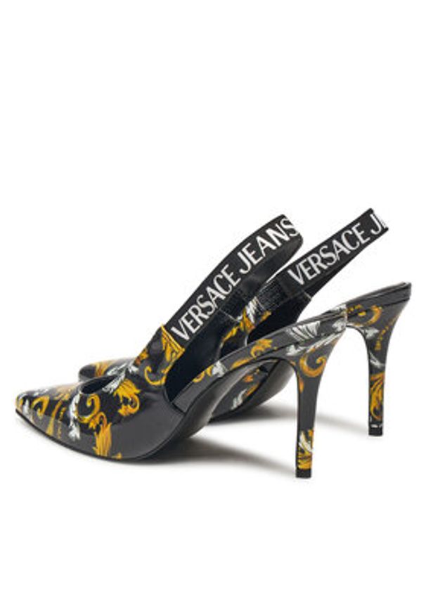 Versace Jeans Couture Szpilki 78VA3S52 Czarny. Kolor: czarny. Materiał: skóra. Obcas: na szpilce