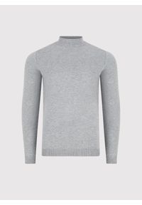 Pako Lorente - PAKO LORENTE – Szary półgolf męski. Okazja: na co dzień. Kolor: czarny, szary, beżowy. Materiał: poliester, wiskoza. Sezon: jesień. Styl: casual #4