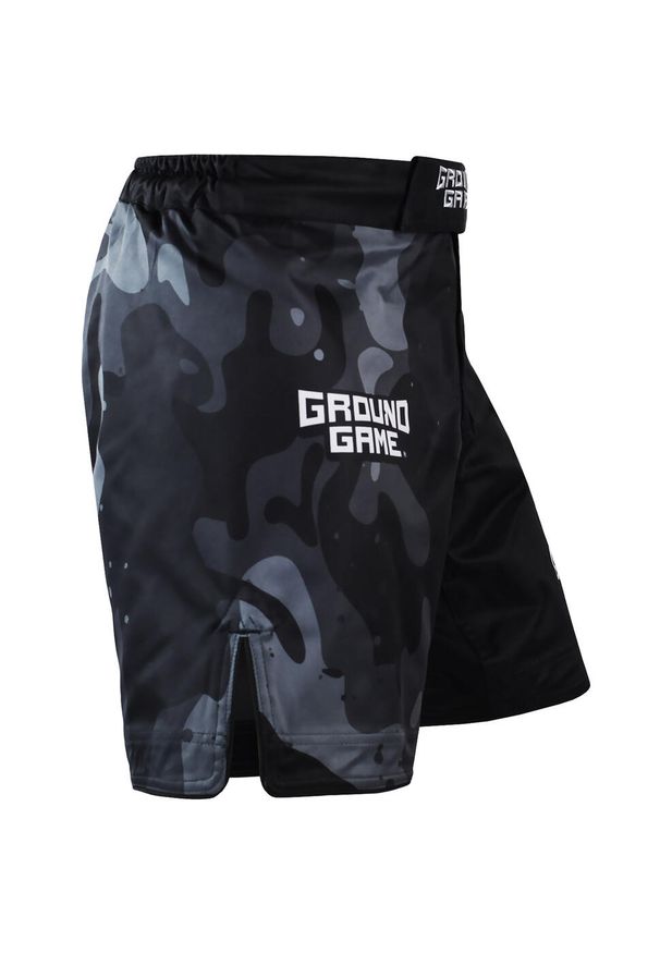 GROUND GAME - Spodenki do MMA męskie Ground Game Moro 4.0.. Kolor: czarny. Wzór: moro