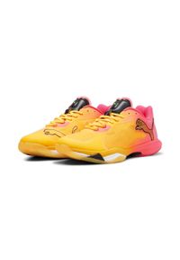 Puma - Buty halowe Vantage NITRO™ PUMA Sun Stream Sunset Glow Black Orange Pink. Kolor: pomarańczowy, wielokolorowy, różowy, czarny