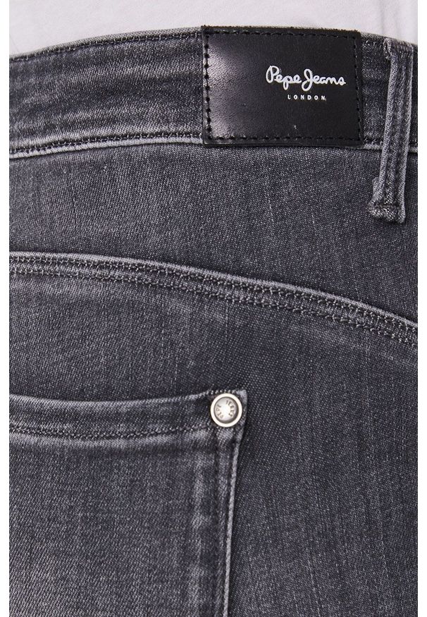 Pepe Jeans - Jeansy. Stan: podwyższony. Kolor: szary