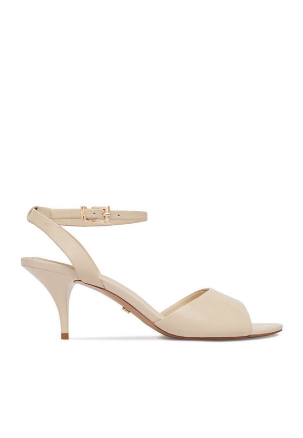 Gino Rossi - GINO ROSSI Sandały C-LT51-38 Beżowy jasny. Kolor: beżowy. Materiał: skóra