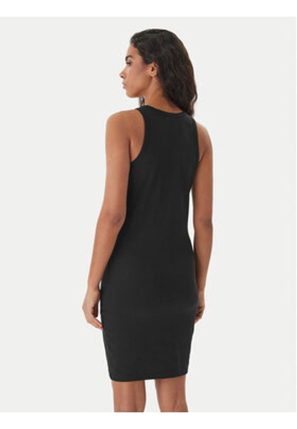 Hugo - HUGO Sukienka codzienna Necerie_B 50563773 Czarny Extra Slim Fit. Okazja: na co dzień. Kolor: czarny. Materiał: bawełna. Typ sukienki: proste. Styl: casual