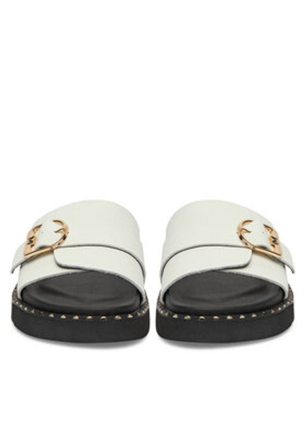 MEXX Klapki MX/019C-HY Biały. Kolor: biały. Materiał: skóra