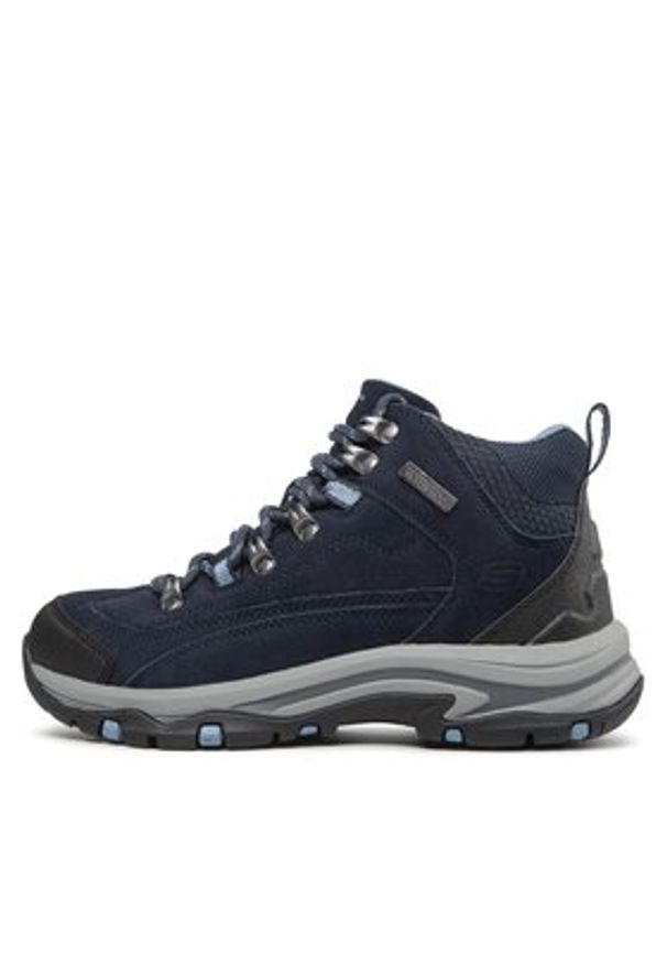 skechers - Skechers Trapery Alpine Trail 167004/NVGY Granatowy. Kolor: niebieski. Materiał: skóra, zamsz