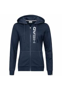Head - Bluza z kapturem damska Club Greta. Typ kołnierza: kaptur. Kolor: niebieski. Materiał: bawełna, materiał, tkanina, poliester