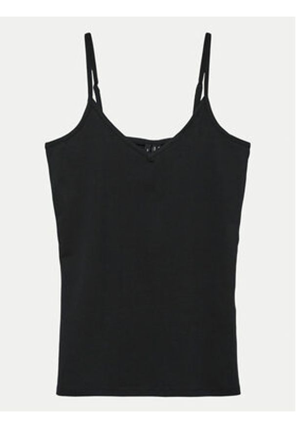 Vero Moda Top My Soft 10152911 Czarny Regular Fit. Kolor: czarny. Materiał: bawełna