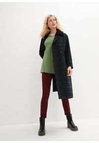 bonprix - Długa bluzka z czystej bawełny. Kolor: zielony. Materiał: bawełna. Długość: długie #3