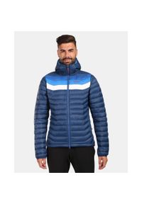 Męska kurtka puchowa Kilpi PYRAMIDEN-M. Kolor: niebieski. Materiał: nylon. Sport: turystyka piesza #1