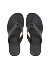 Coach Japonki Sculpted C CAR60 Czarny. Kolor: czarny. Materiał: skóra #1