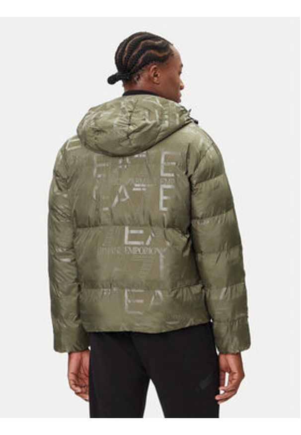 EA7 Emporio Armani Kurtka zimowa 7M000697 AF15969 U8100 Zielony Modern Fit. Kolor: zielony. Materiał: syntetyk. Sezon: zima