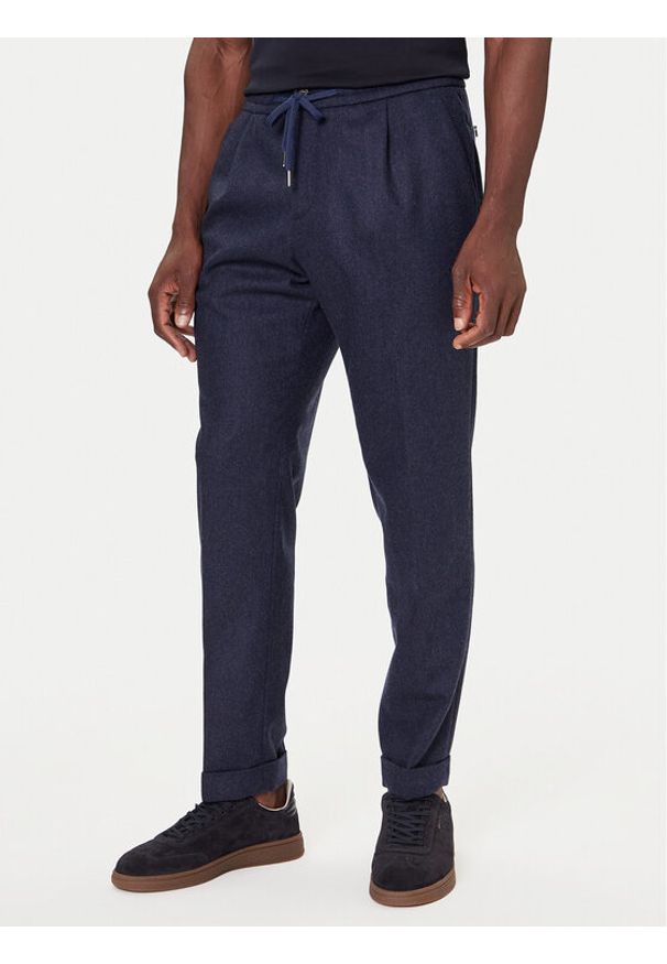 PAUL & SHARK - Paul&Shark Spodnie materiałowe 15314077 Granatowy Regular Fit. Kolor: niebieski. Materiał: syntetyk
