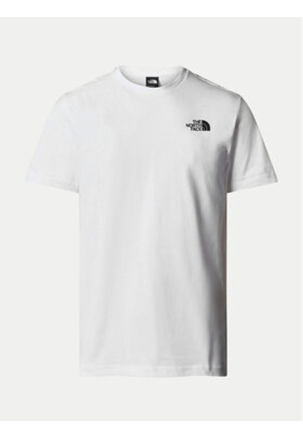 The North Face T-Shirt Redbox NF0A87NV Biały Regular Fit. Kolor: biały. Materiał: bawełna