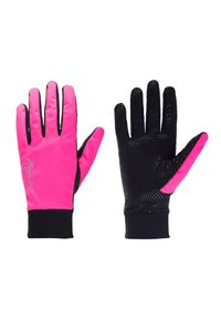 ROGELLI - Cienkie rękawiczki damskie Rogelli LAVAL z membraną. Kolor: różowy, czarny, wielokolorowy. Sport: kolarstwo