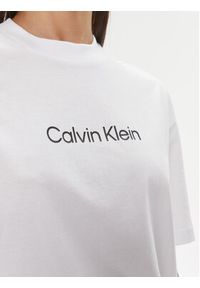 Calvin Klein T-Shirt Hero Logo Oversized T Shirt K20K206778 Biały Regular Fit. Kolor: biały. Materiał: bawełna