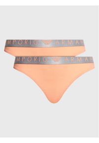 Emporio Armani Underwear Komplet 2 par stringów 163333 3R235 02662 Pomarańczowy. Kolor: pomarańczowy. Materiał: syntetyk #1