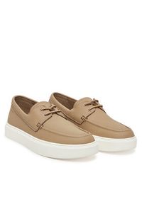 Calvin Klein Mokasyny Hybrid Lace Up Boat Lth HM0HM01812 Brązowy. Kolor: brązowy. Materiał: skóra