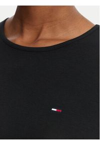 Tommy Jeans T-Shirt Draped DW0DW22802 Czarny Slim Fit. Kolor: czarny. Materiał: wiskoza #5