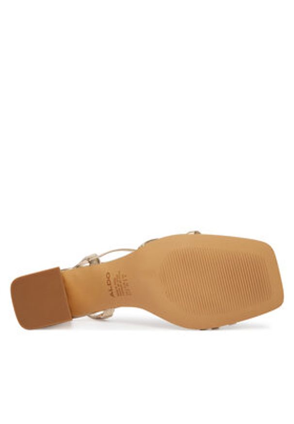 Aldo Sandały Atlanticus 14190606 Złoty. Kolor: złoty. Materiał: skóra