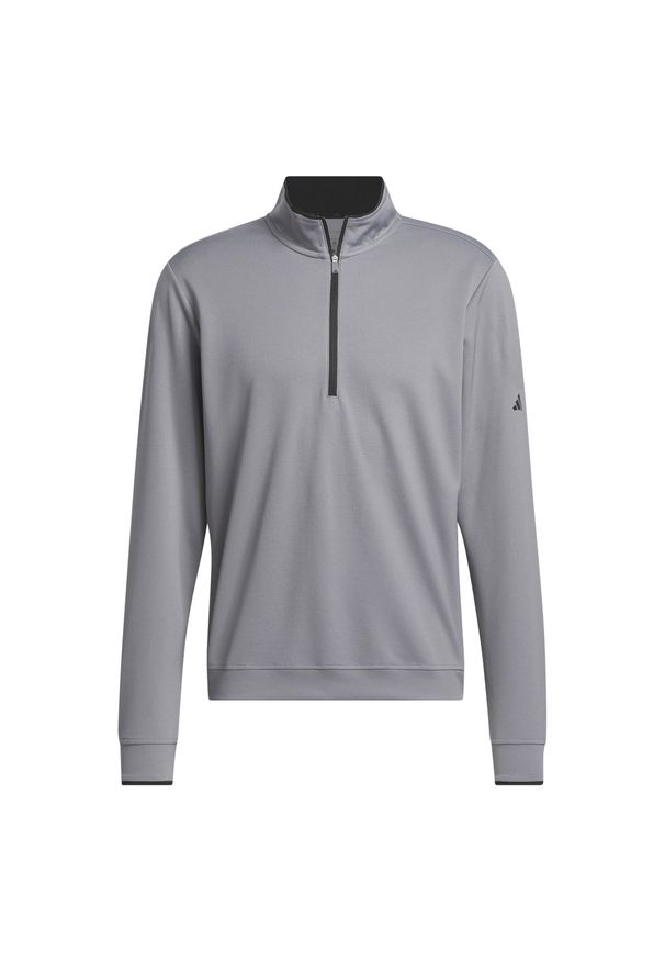 Adidas - Bluza adidas UPF Lightweight. Typ kołnierza: golf. Kolor: szary. Sport: golf
