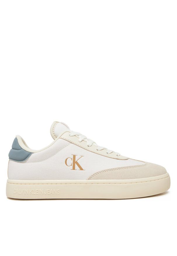 Calvin Klein Jeans Sneakersy Classic Cupsole Low Mix Mg YM0YM01169 Écru. Materiał: materiał