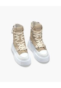 Inuikii - INUIKII MATILDA CANVAS HIGH Sneakersy damskie. Okazja: na co dzień, na spacer. Wysokość cholewki: przed kolano. Kolor: szary. Materiał: guma, materiał. Szerokość cholewki: normalna. Sezon: lato. Sport: turystyka piesza #3