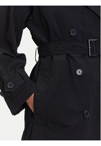 TOMMY HILFIGER - Tommy Hilfiger Trencz WW0WW45632 Czarny Oversize. Kolor: czarny. Materiał: syntetyk #4