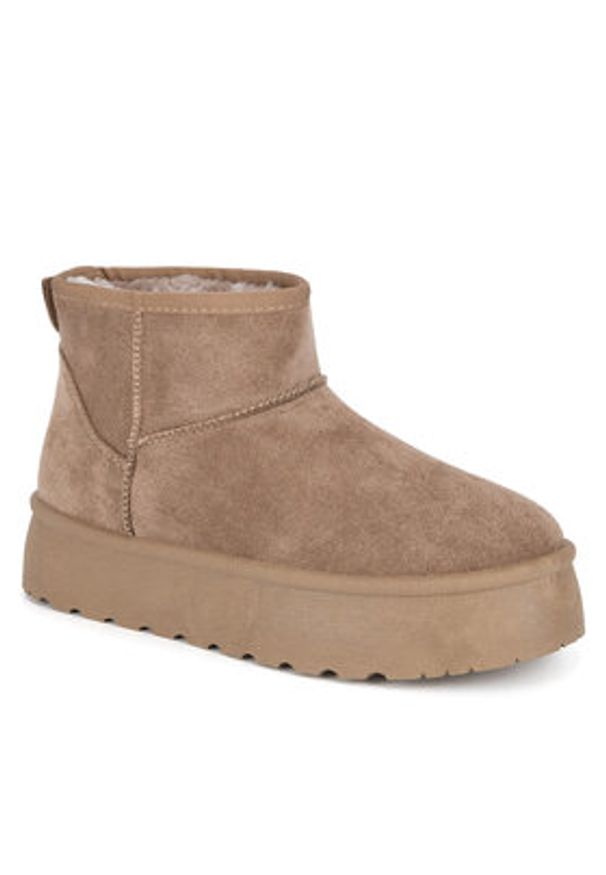 Jenny - JENNY Botki CEO-WSX23-01 Brązowy. Kolor: brązowy. Materiał: materiał