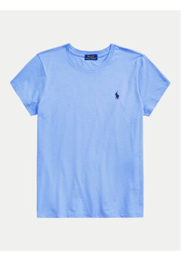 Polo Ralph Lauren T-Shirt 211898698022 Niebieski Regular Fit. Typ kołnierza: polo. Kolor: niebieski. Materiał: bawełna