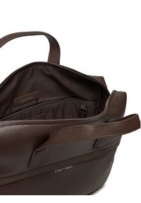 Calvin Klein Torba na laptopa K50K512247 Brązowy. Kolor: brązowy. Materiał: skóra